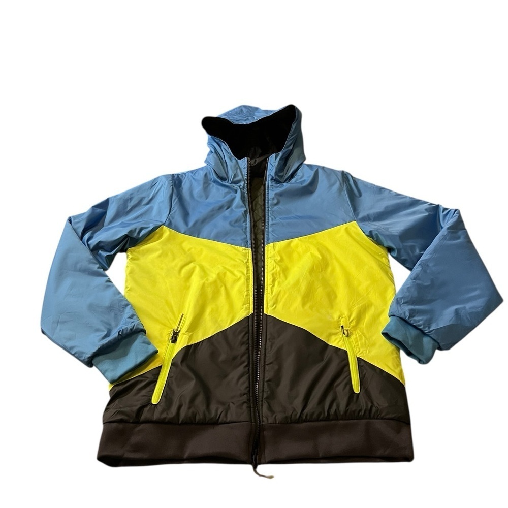 Champion Quilted Green & Blue Reversible Boys Jacket Size XL(16)
